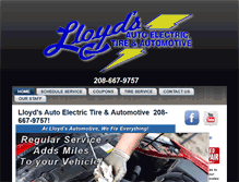 Tablet Screenshot of lloydsautomotive.com